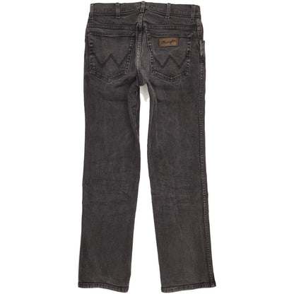 Wrangler Texas Men Black Straight Regular Stretch Jeans W32 L31
