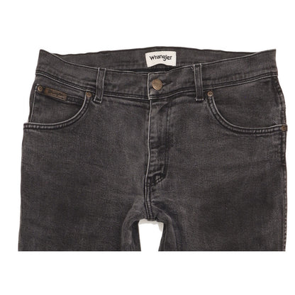Wrangler Texas Men Black Straight Regular Stretch Jeans W32 L31