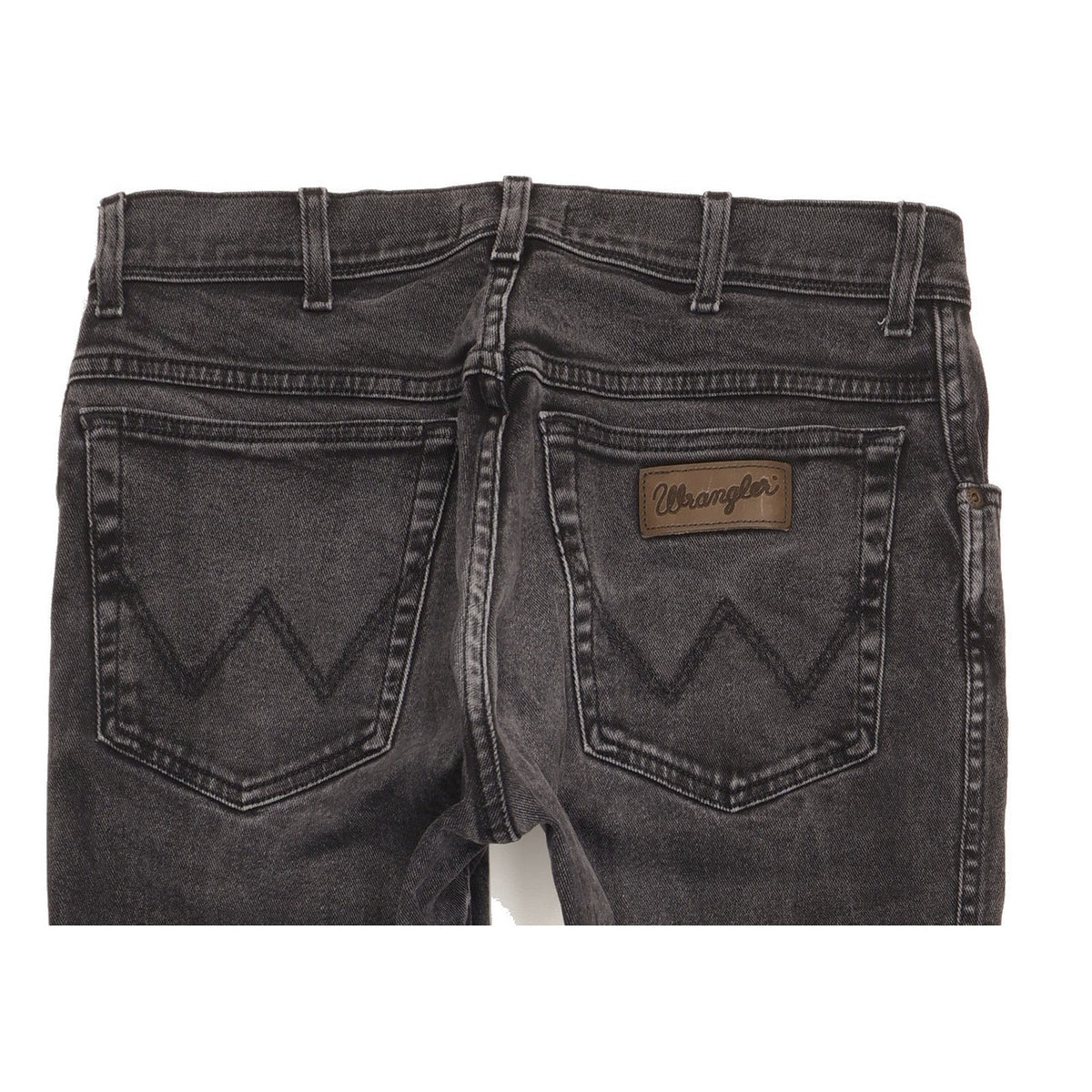 Wrangler Texas Men Black Straight Regular Stretch Jeans W32 L31
