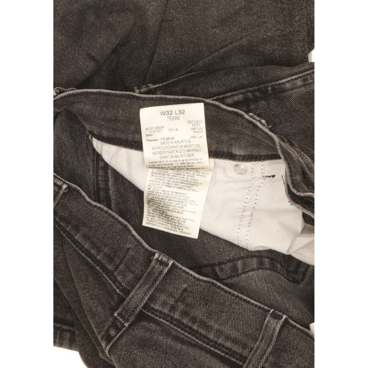Wrangler Texas Men Black Straight Regular Stretch Jeans W32 L31