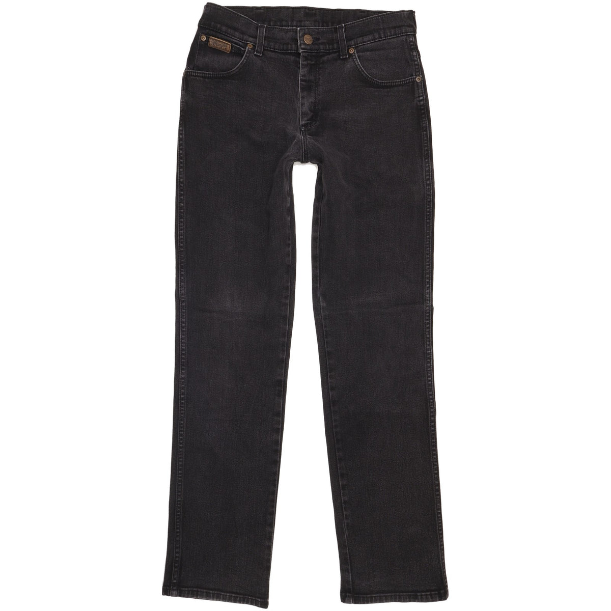 Wrangler Texas Men Black Straight Regular Stretch Jeans W33 L34