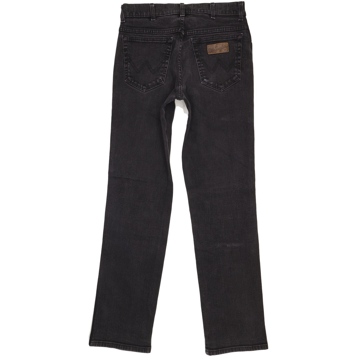 Wrangler Texas Men Black Straight Regular Stretch Jeans W33 L34
