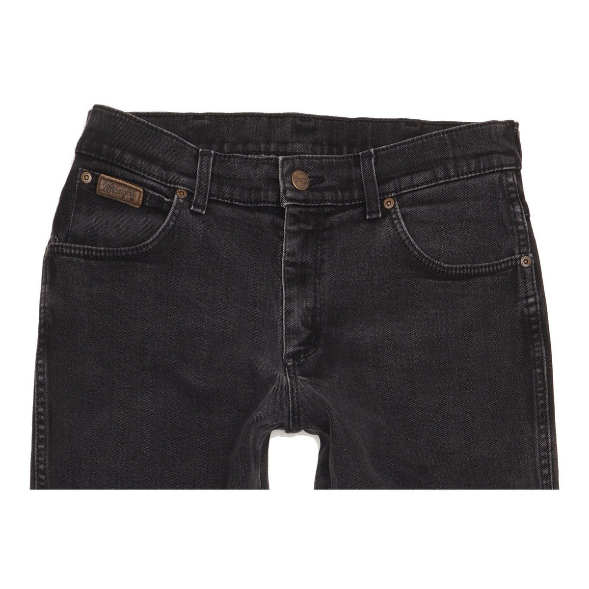 Wrangler Texas Men Black Straight Regular Stretch Jeans W33 L34