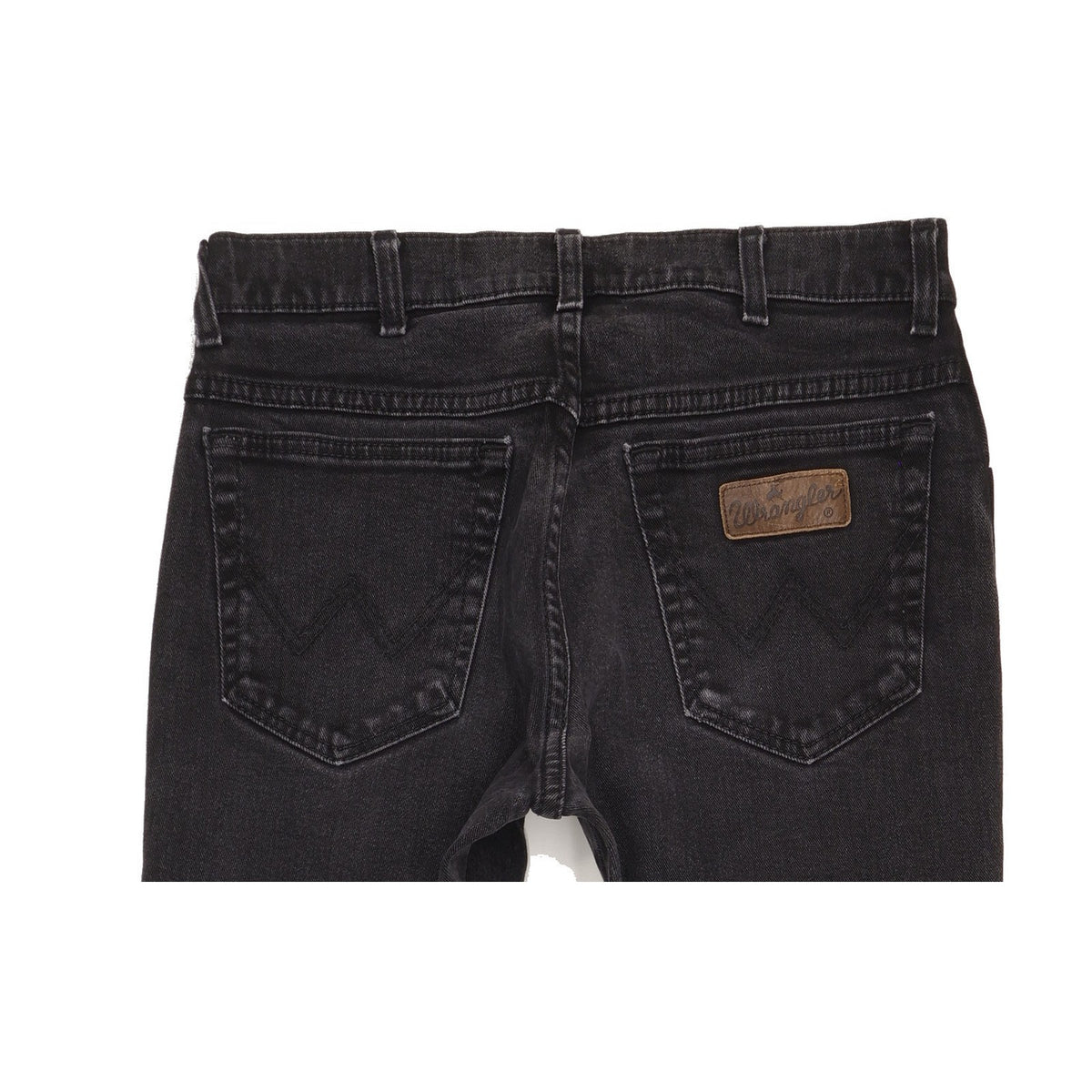 Wrangler Texas Men Black Straight Regular Stretch Jeans W33 L34