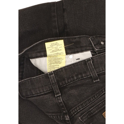Wrangler Texas Men Black Straight Regular Stretch Jeans W33 L34
