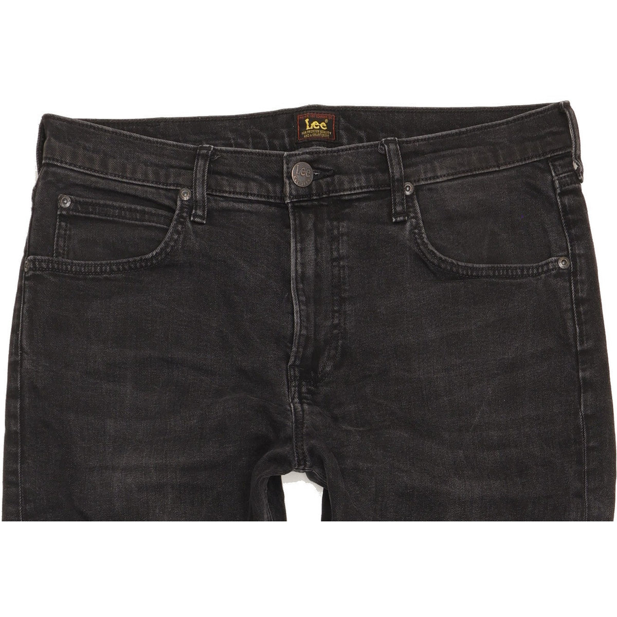 Lee Austin Men Black Skinny Slim Stretch Jeans W33 L28