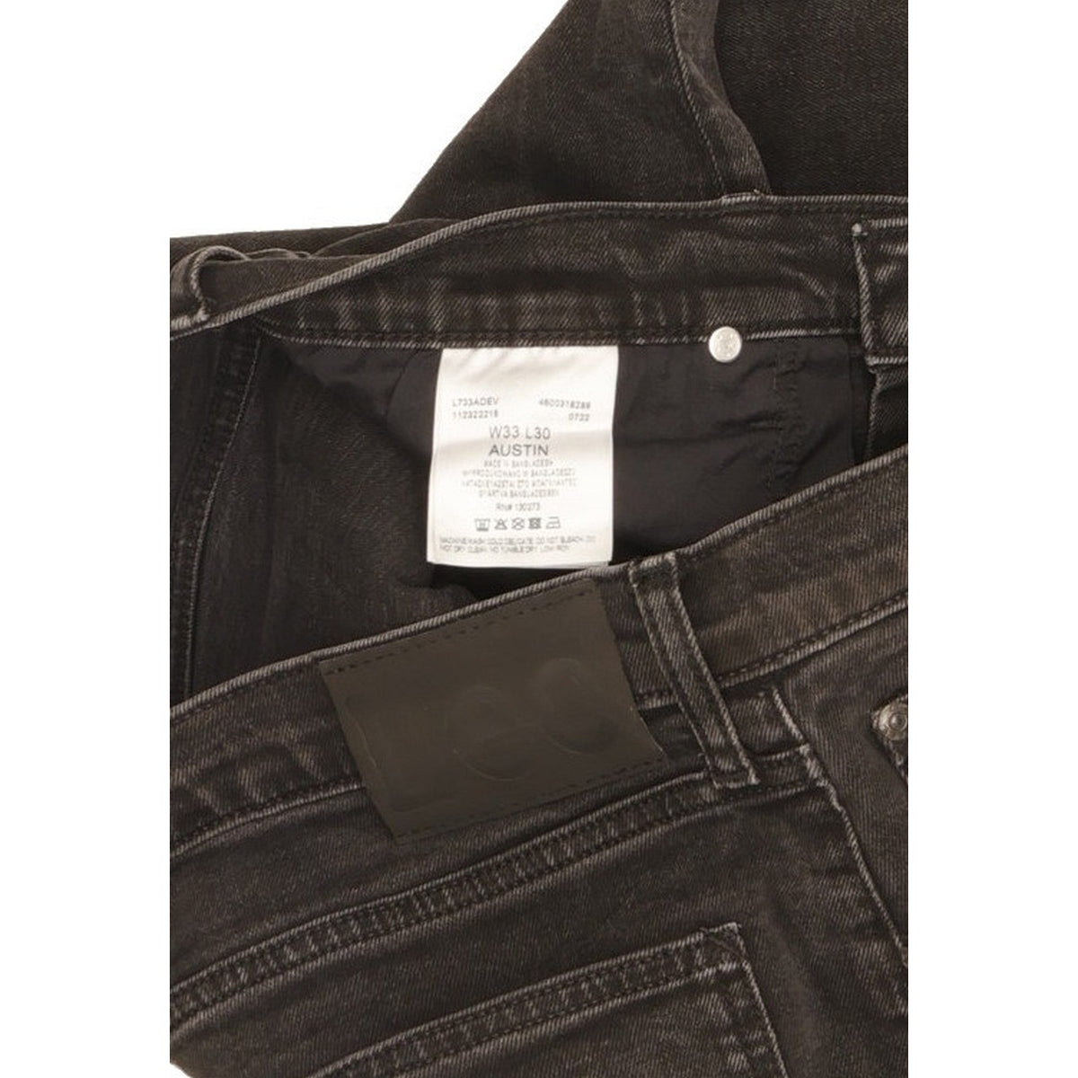 Lee Austin Men Black Skinny Slim Stretch Jeans W33 L28