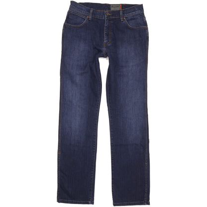 Wrangler Texas Men Blue Straight Regular Stretch Jeans W33 L34