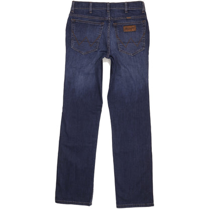 Wrangler Texas Men Blue Straight Regular Stretch Jeans W33 L34