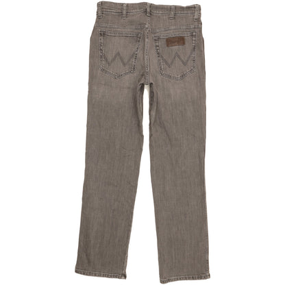 Wrangler Texas Men Grey Straight Regular Stretch Jeans W32 L32