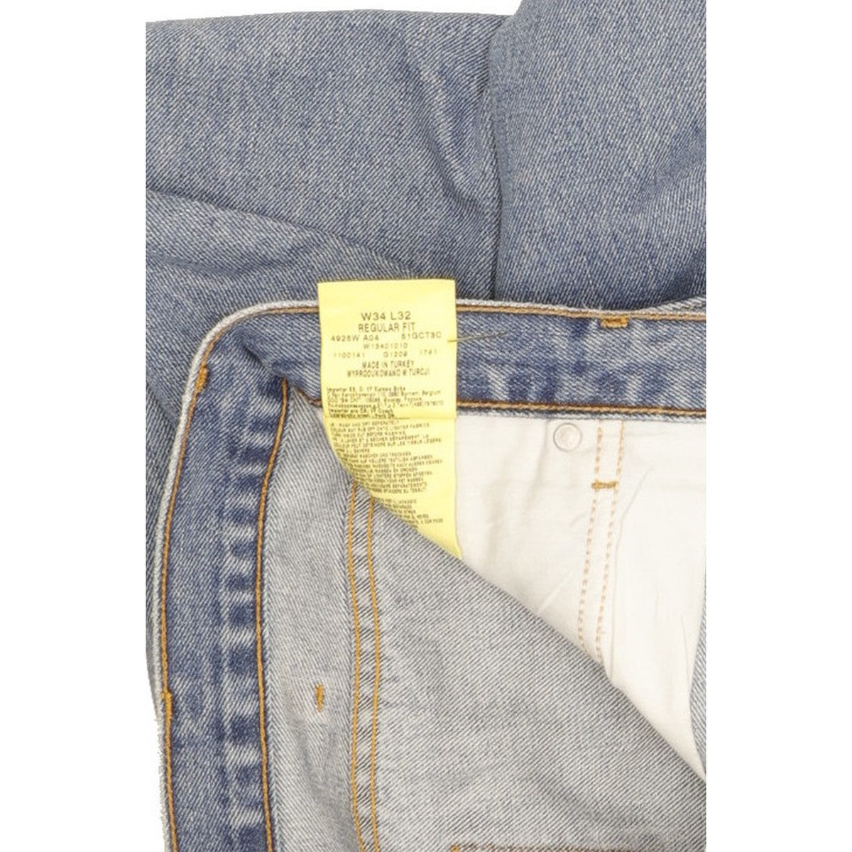 Wrangler Men Blue Straight Regular Jeans W34 L32