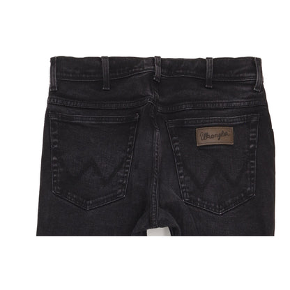 Wrangler Texas Men Black Straight Regular Stretch Jeans W33 L34