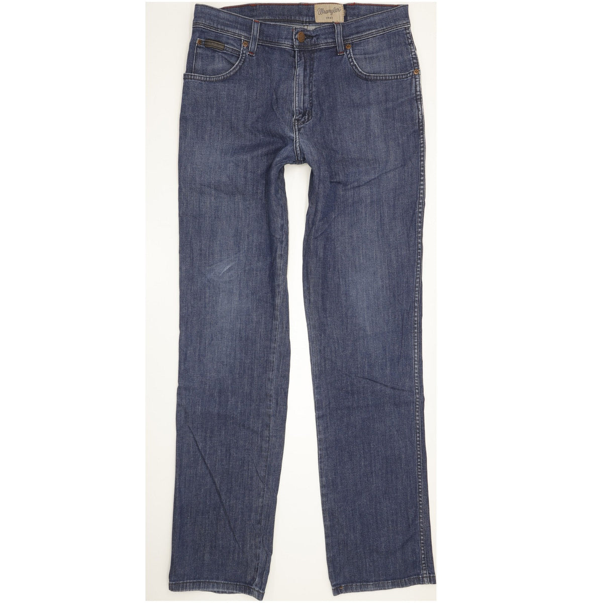 Wrangler Texas Men Blue Straight Regular Stretch Jeans W33 L34