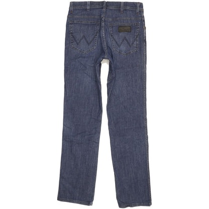 Wrangler Texas Men Blue Straight Regular Stretch Jeans W33 L34