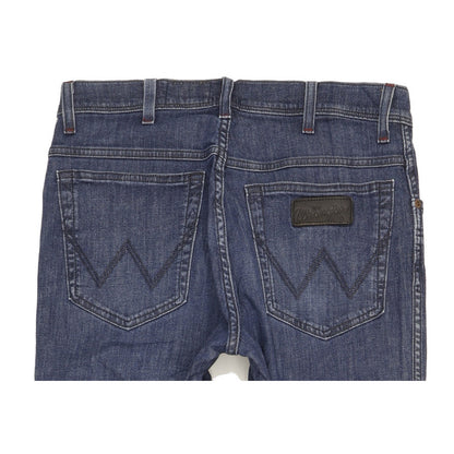 Wrangler Texas Men Blue Straight Regular Stretch Jeans W33 L34