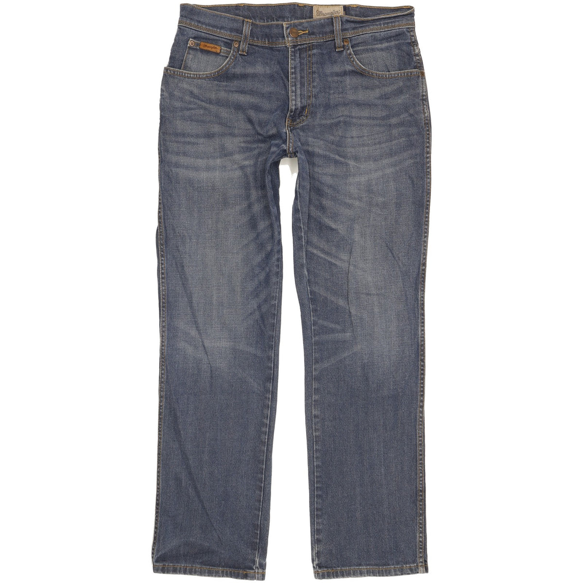 Wrangler Texas Men Blue Straight Regular Stretch Jeans W33 L31