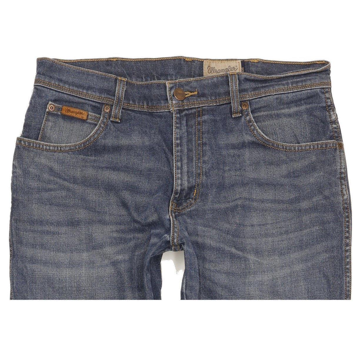 Wrangler Texas Men Blue Straight Regular Stretch Jeans W33 L31