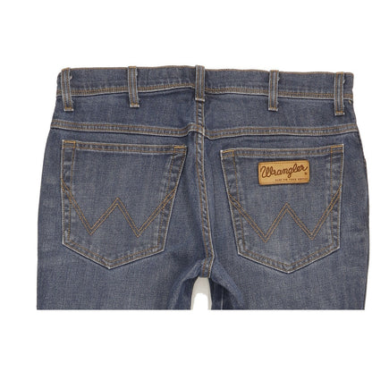 Wrangler Texas Men Blue Straight Regular Stretch Jeans W33 L31