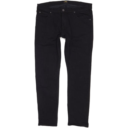Lee Luke Men Black Skinny Slim Stretch Jeans W36 L32