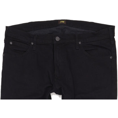 Lee Luke Men Black Skinny Slim Stretch Jeans W36 L32