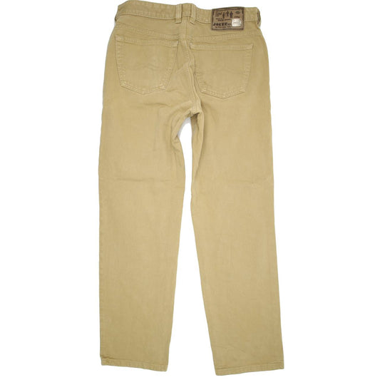 Joker Double Saddle Men Beige Straight Regular Jeans W33 L32
