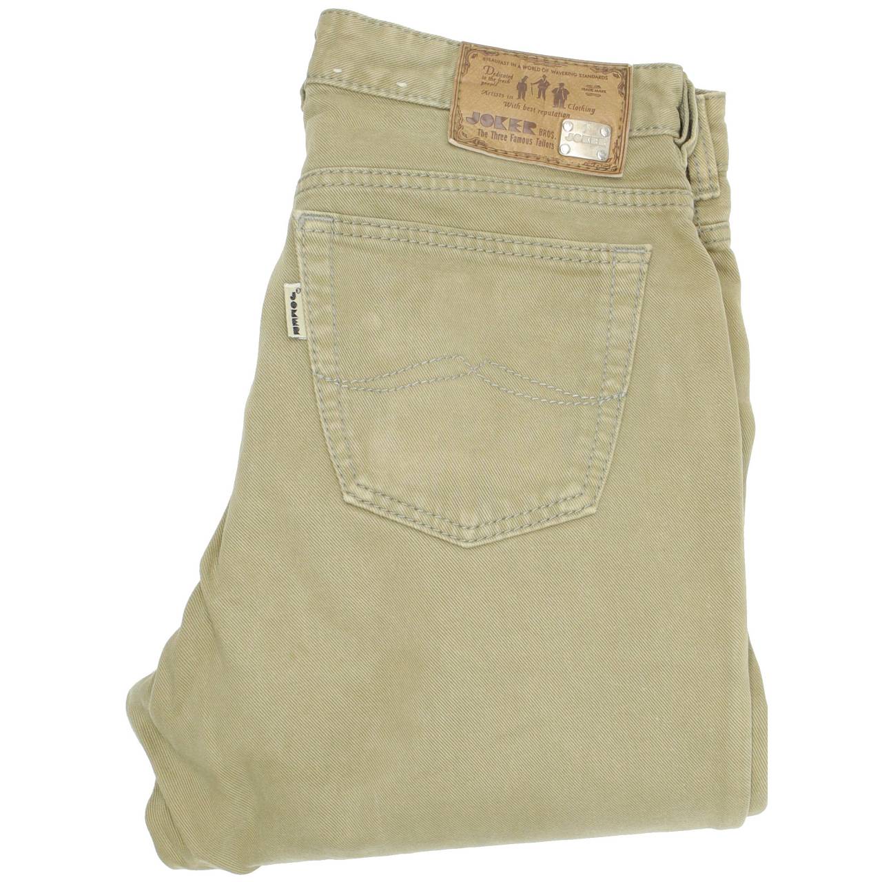 Joker Three Famous Tailors Men Beige Straight Regular Jeans W33 L32