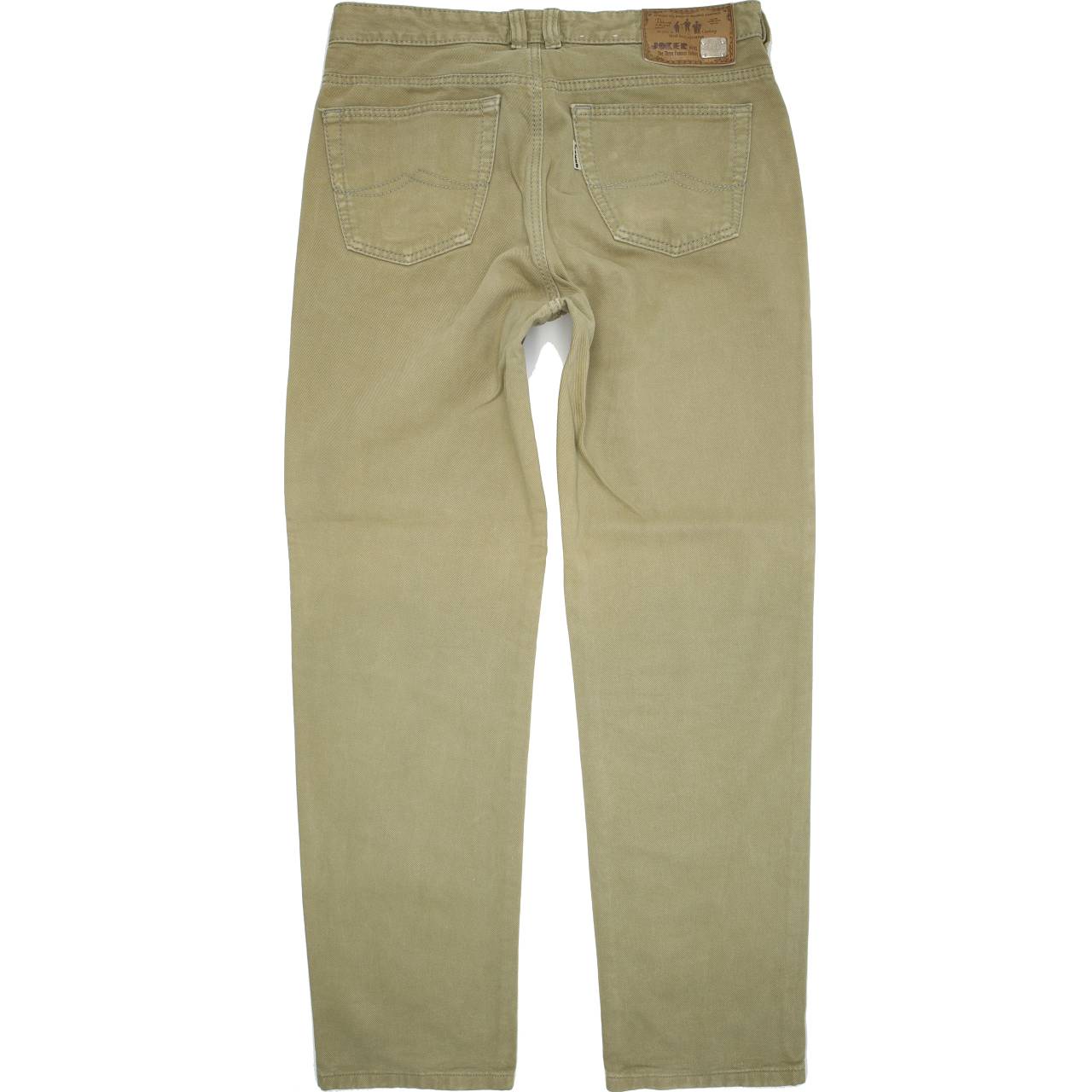 Joker Three Famous Tailors Men Beige Straight Regular Jeans W33 L32