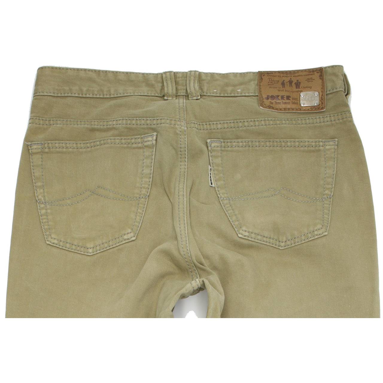 Joker Three Famous Tailors Men Beige Straight Regular Jeans W33 L32