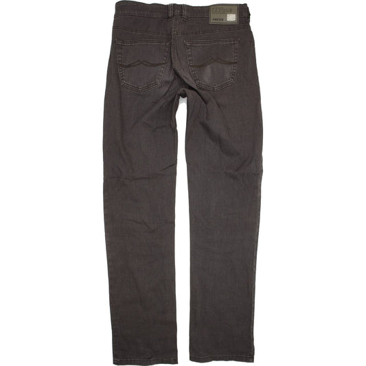 Joker Double Saddle Men Brown Straight Regular Stretch Jeans W33 L34