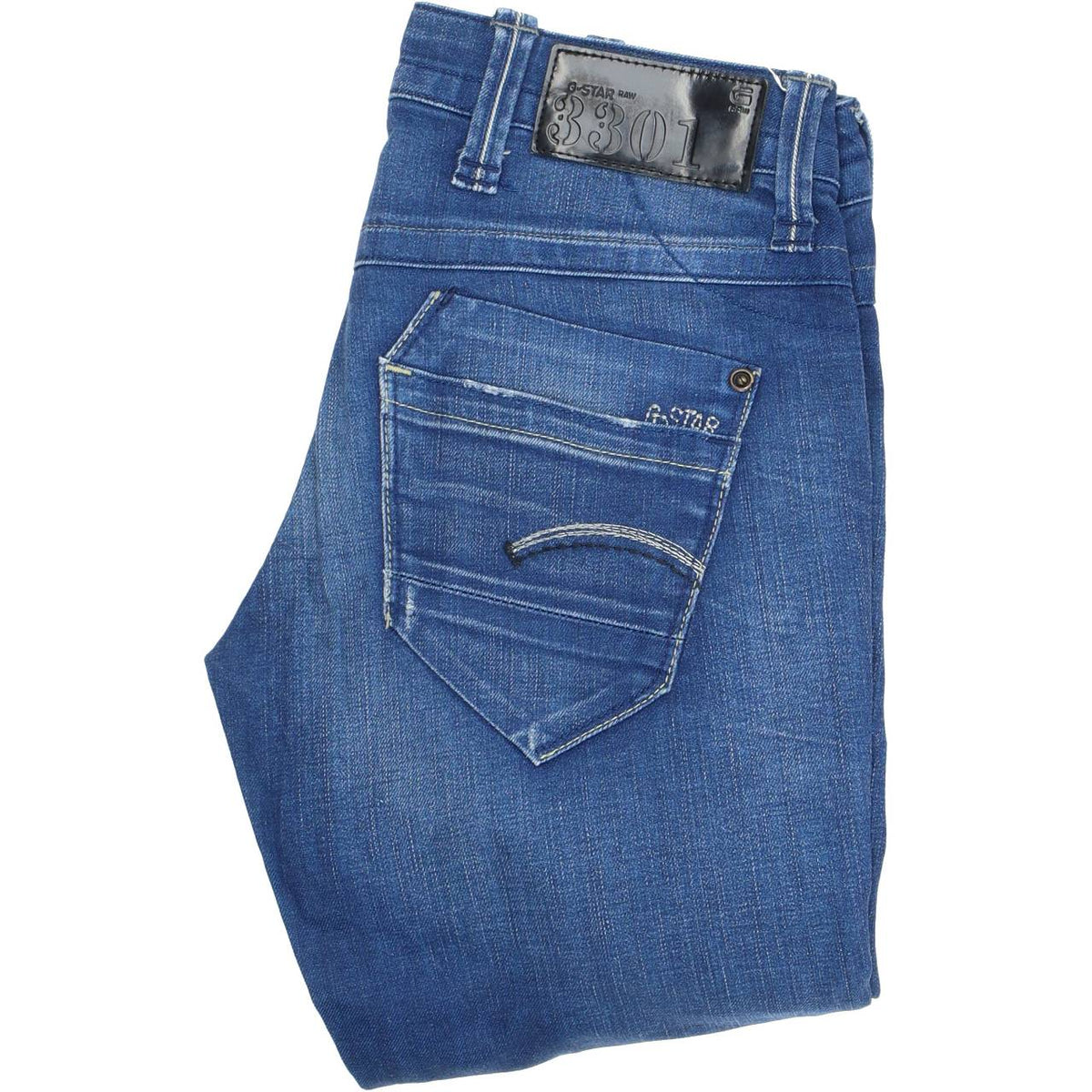 G-Star Austin Women Blue Skinny Slim Stretch Jeans W27 L34