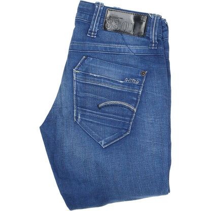 G-Star Austin Women Blue Skinny Slim Stretch Jeans W27 L34