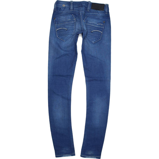 G-Star Austin Women Blue Skinny Slim Stretch Jeans W27 L34
