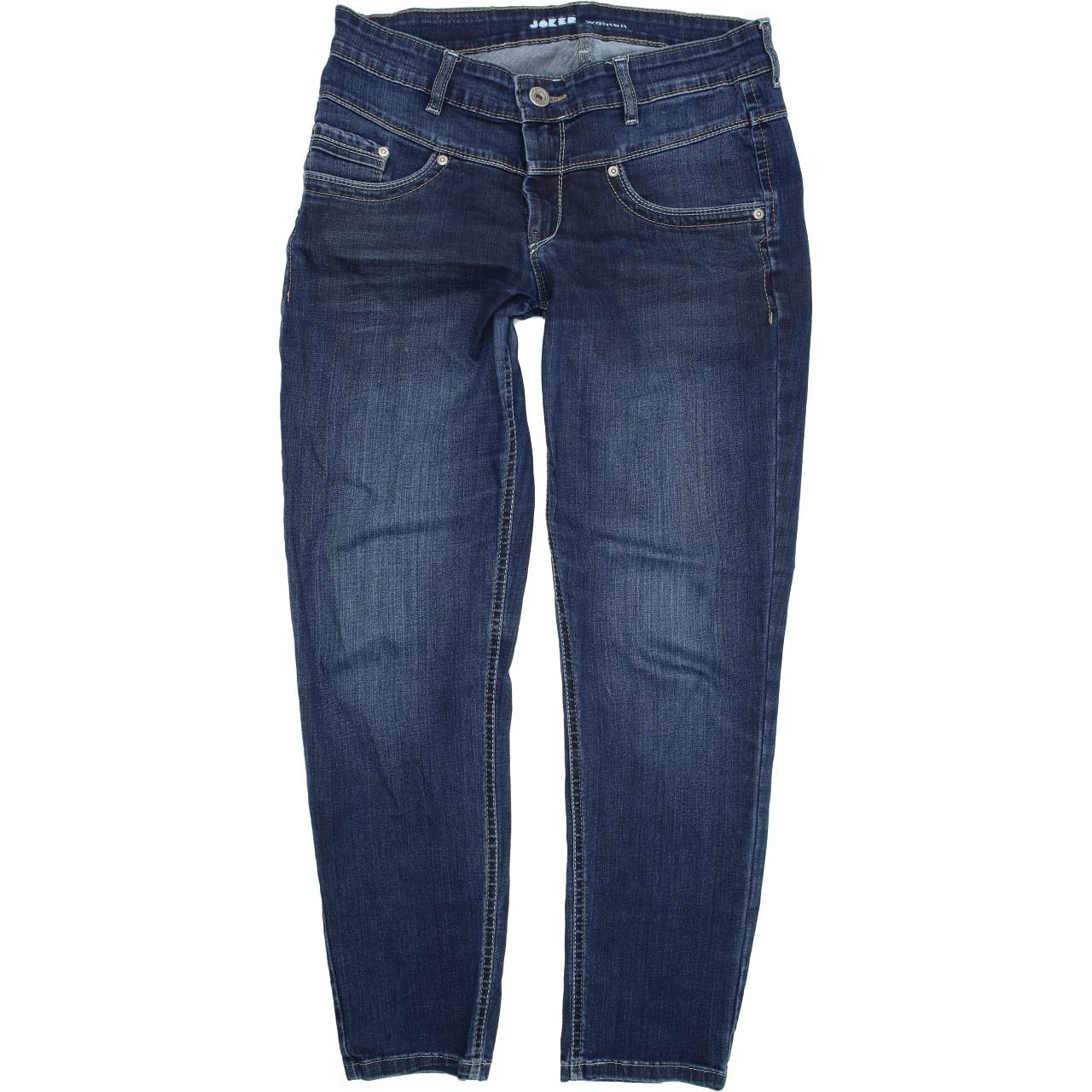 Joker Women Blue Straight Regular Stretch Jeans W30 L30