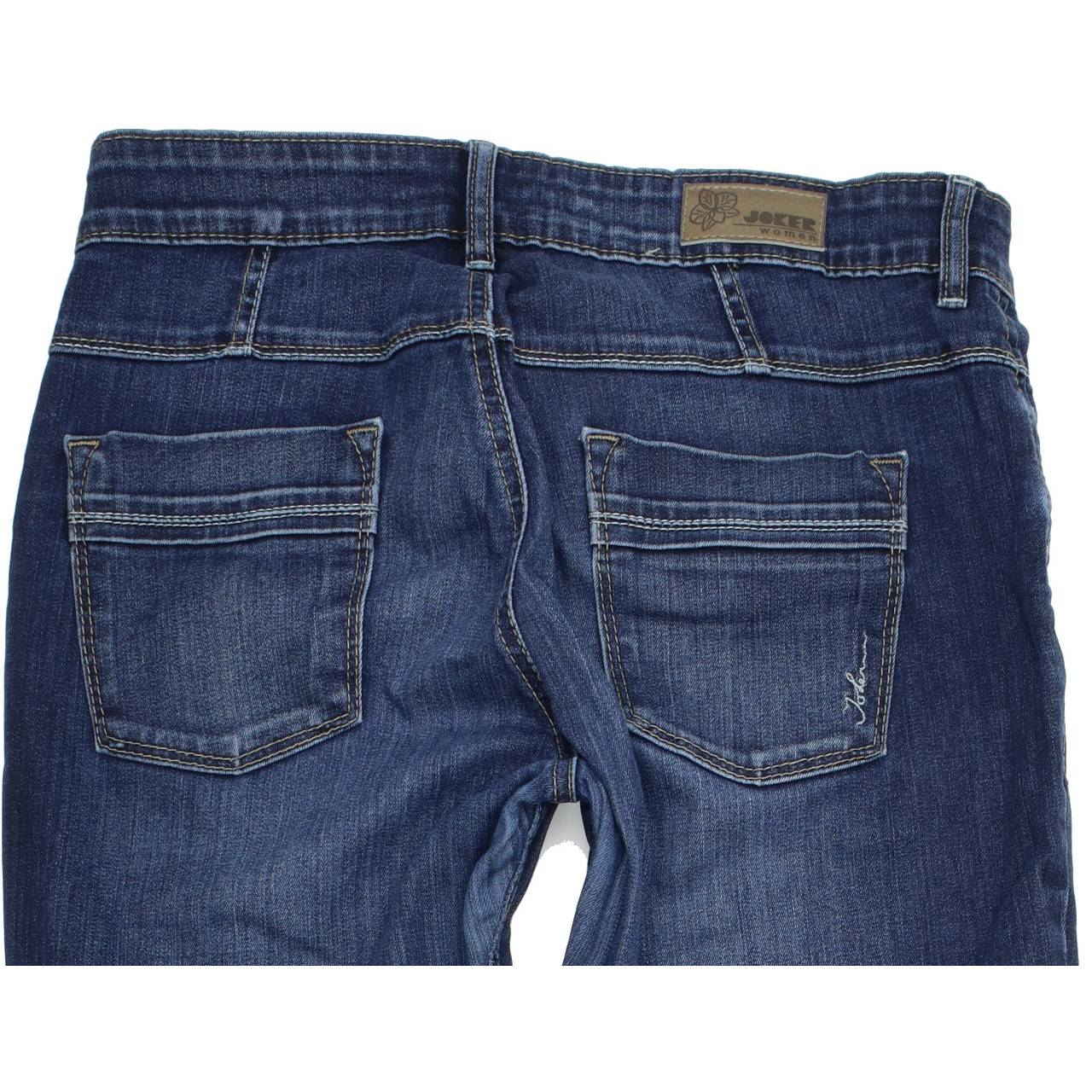 Joker Women Blue Straight Regular Stretch Jeans W30 L30
