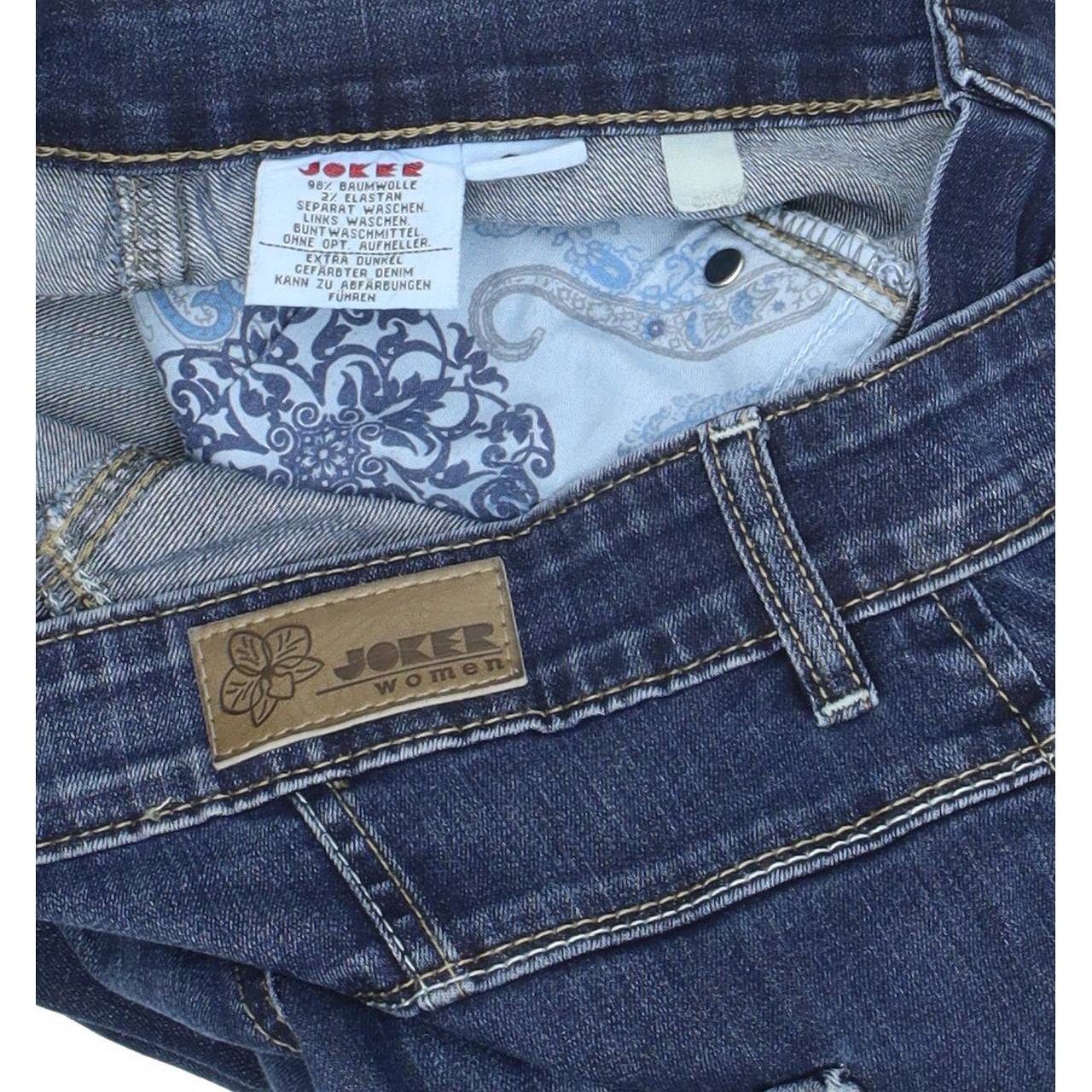 Joker Women Blue Straight Regular Stretch Jeans W30 L30