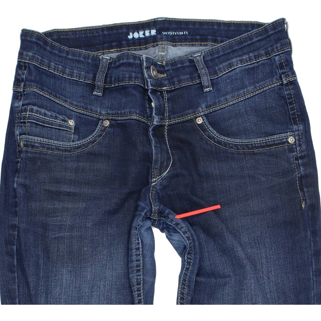 Joker Women Blue Straight Regular Stretch Jeans W30 L30