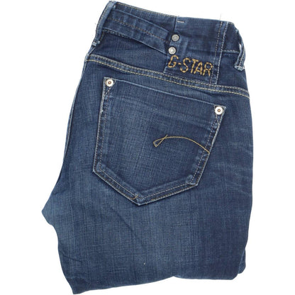 G-Star Midge Women Blue Straight Regular Stretch Jeans W29 L32