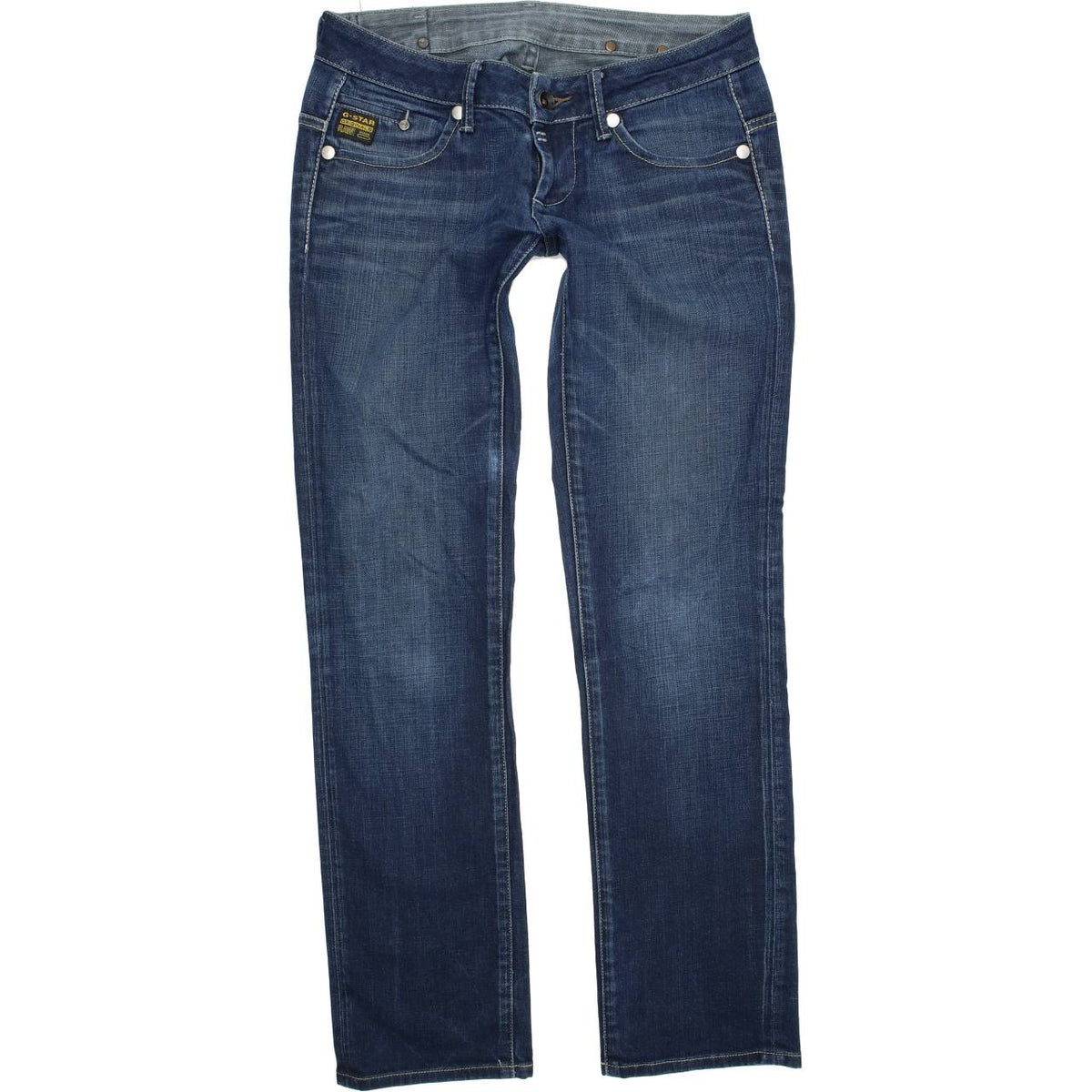 G-Star Midge Women Blue Straight Regular Stretch Jeans W29 L32