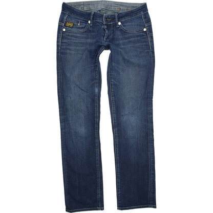 G-Star Midge Women Blue Straight Regular Stretch Jeans W29 L32