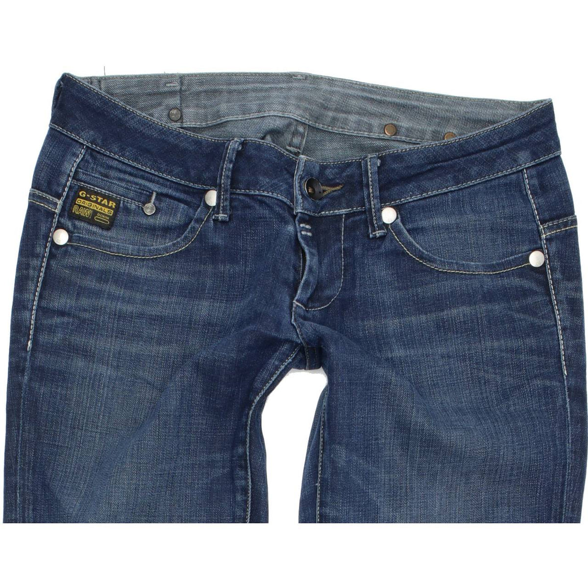 G-Star Midge Women Blue Straight Regular Stretch Jeans W29 L32