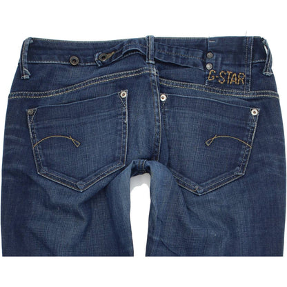 G-Star Midge Women Blue Straight Regular Stretch Jeans W29 L32