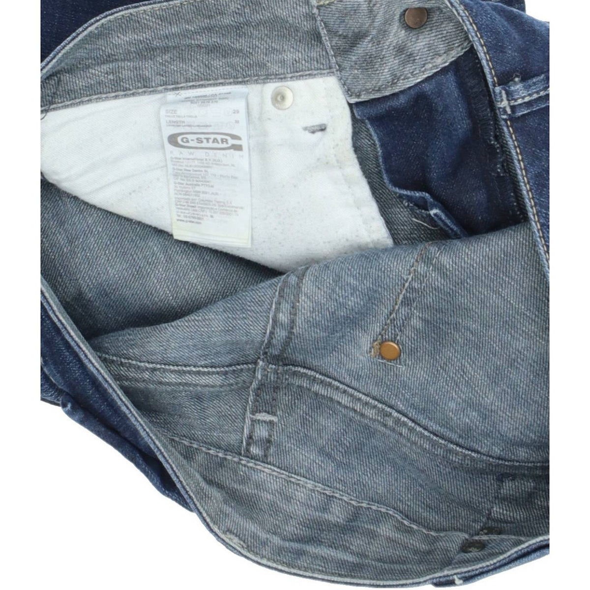 G-Star Midge Women Blue Straight Regular Stretch Jeans W29 L32