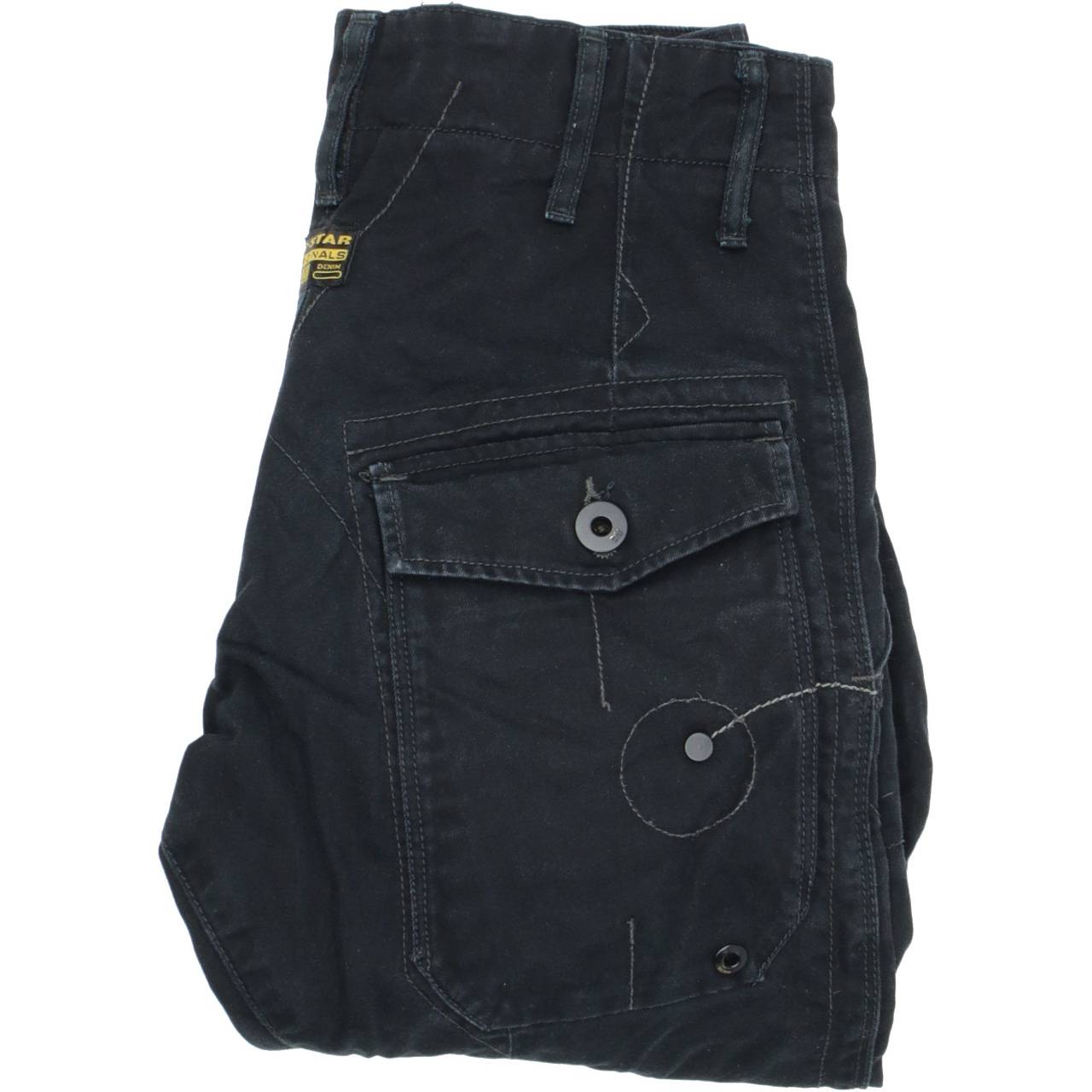 Wrangler Arc Men Black Tapered Loose Jeans W27 L32