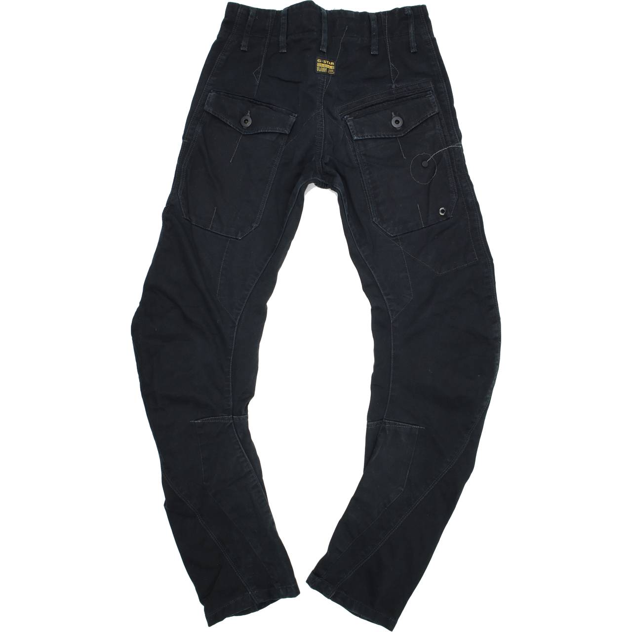 Wrangler Arc Men Black Tapered Loose Jeans W27 L32