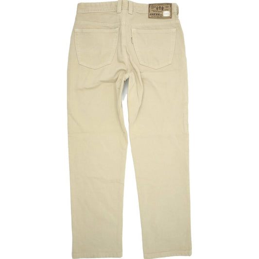 Joker Double Saddle Men Beige Straight Regular Jeans W32 L30