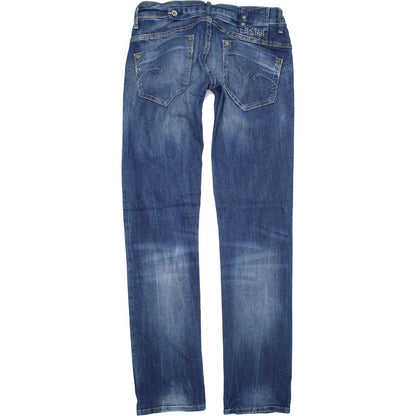 G-Star Women Blue Straight Regular Stretch Jeans W28 L32