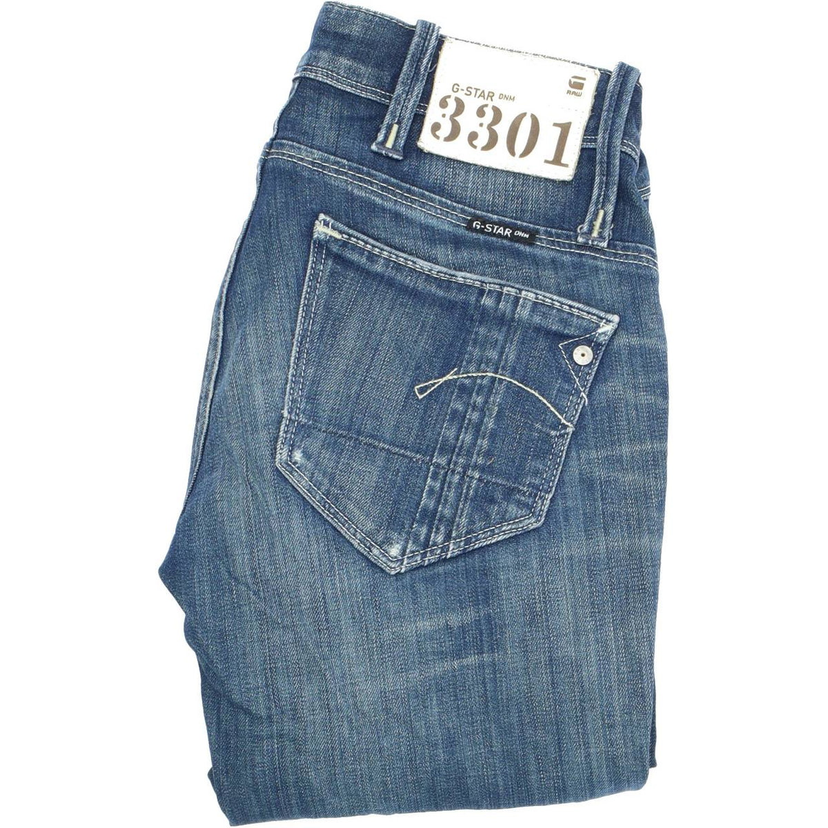 G-Star Elect  Women Blue Straight Regular Stretch Jeans W25 L30