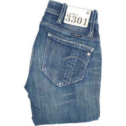 G-Star Elect  Women Blue Straight Regular Stretch Jeans W25 L30