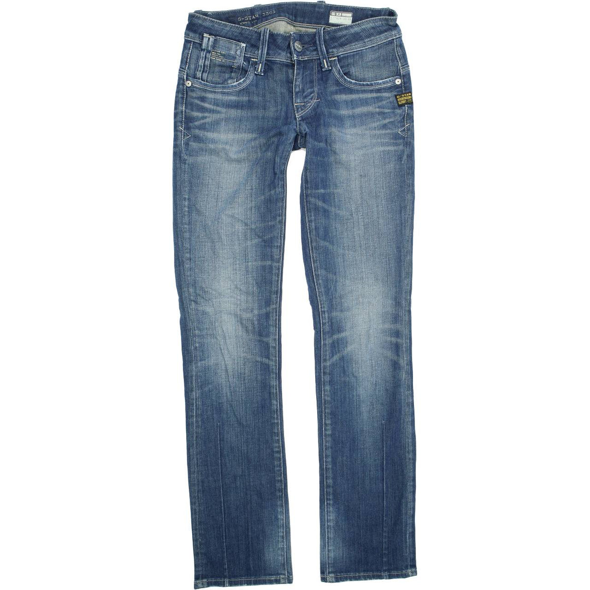 G-Star Elect  Women Blue Straight Regular Stretch Jeans W25 L30