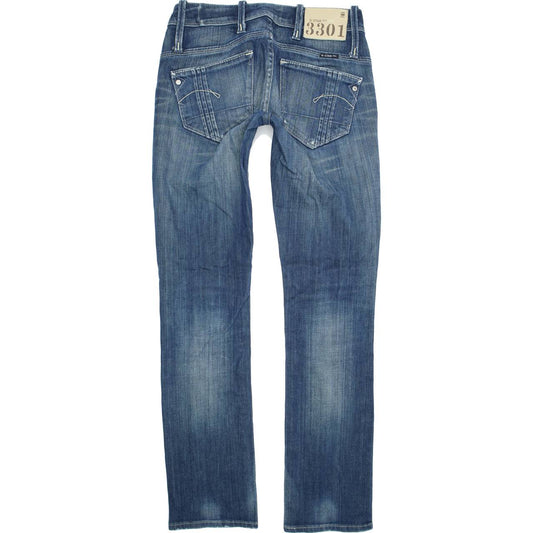 G-Star Elect  Women Blue Straight Regular Stretch Jeans W25 L30